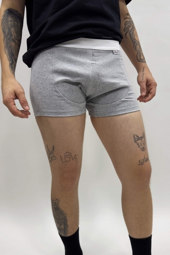 Cueca para Packer - Cinza lisa